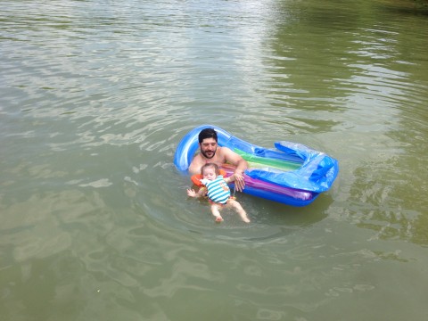 Paige's First Lake Swim