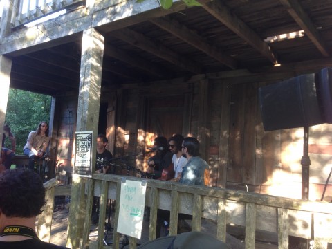 The Men Porch Sitting