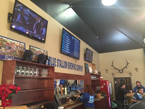 Blue Stallion Brewing Company Bar