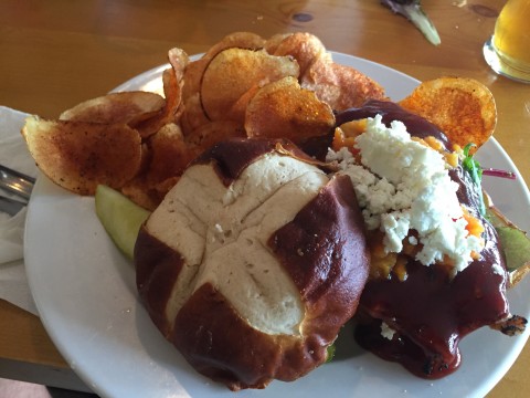 Chicken Pretzel Sandwich