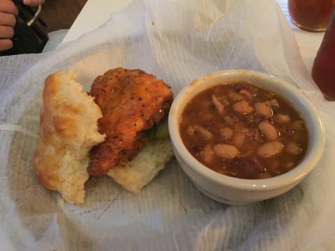 Fried Chicken Biscuit Sandwich