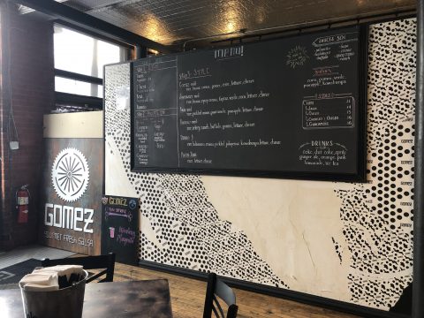 Menu at Gomez Salsa
